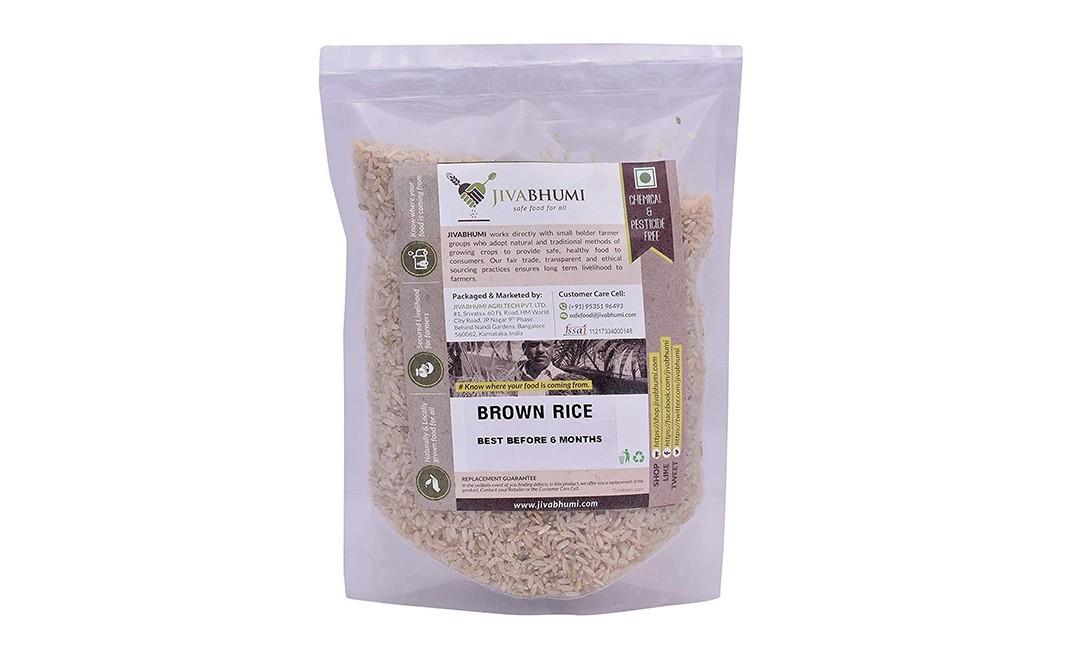 JivaBhumi Brown Rice    Pack  1 kilogram